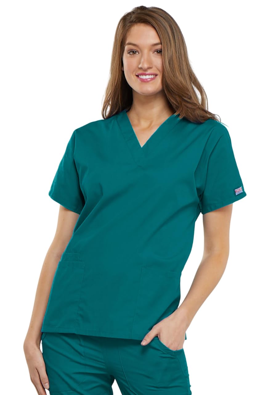 Cherokee Damen Promo V Neck Scrubs Shirt Medizinisches Schlupfhemd (1er Pack)