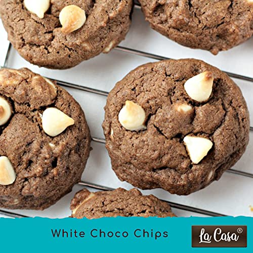 Image of La Casa White Chocolate Chips | Ideal for Baking & Garnishing | 100g |