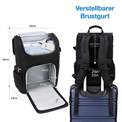 Kamerarucksack BAGSMART Fotorucksack mit Diebstahlschutz, mit wasserdichter Regenhülle, für DSLR und SLR Kameratasche… – Bild 7