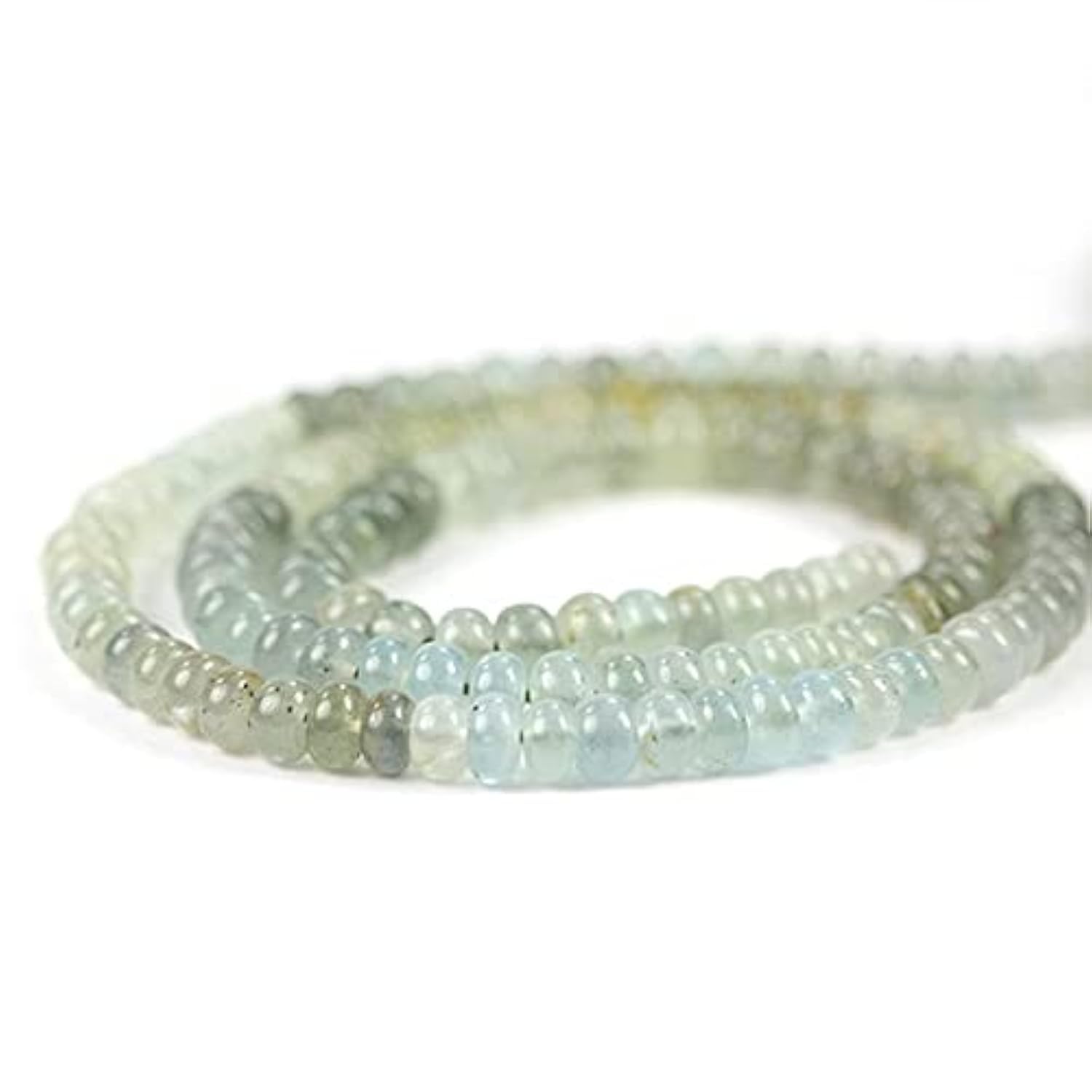 Aigue-marine mousse perles naturelles pour composer vos bijoux bohèmes chic