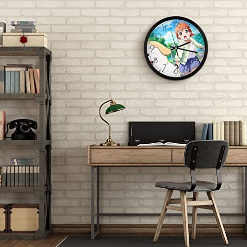 Grande pendule murale silencieuse moderne 25.4cm salon et maison