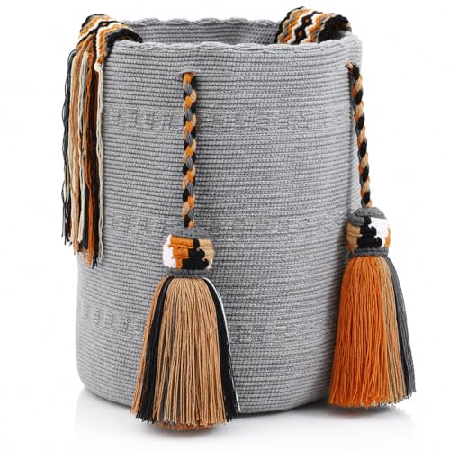 Image of WYOU Designer Wayuu Hand-Crochet Woven Summer Beach Bag for Everyday, Travel-Large Beachy Purse, Colorful Purses for Women