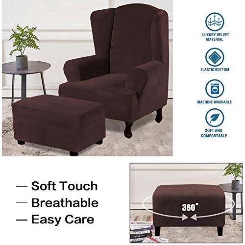 Housse de pouf lavable pour rénover et protéger un repose-pieds usé