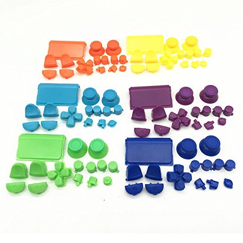 Linyuan 安定した品質 Replacement Full Button Mod Kit +Touch Pad for Playstation 4 PS4 Controller
