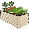 Best Choice Products 6x3x2ft Outdoor Metal Raised Garden Bed, Planter Box for Vegetables, Flowers, Herbs