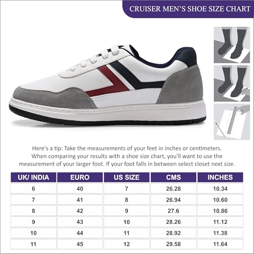 Image of Cruiser Mens Sneaker| Comfort & Style with Soft Cushioned Insole | Classic Canvas Sneakers for Effortless Style |Trendy Lace-Up Design for Casual Outfits (2623)