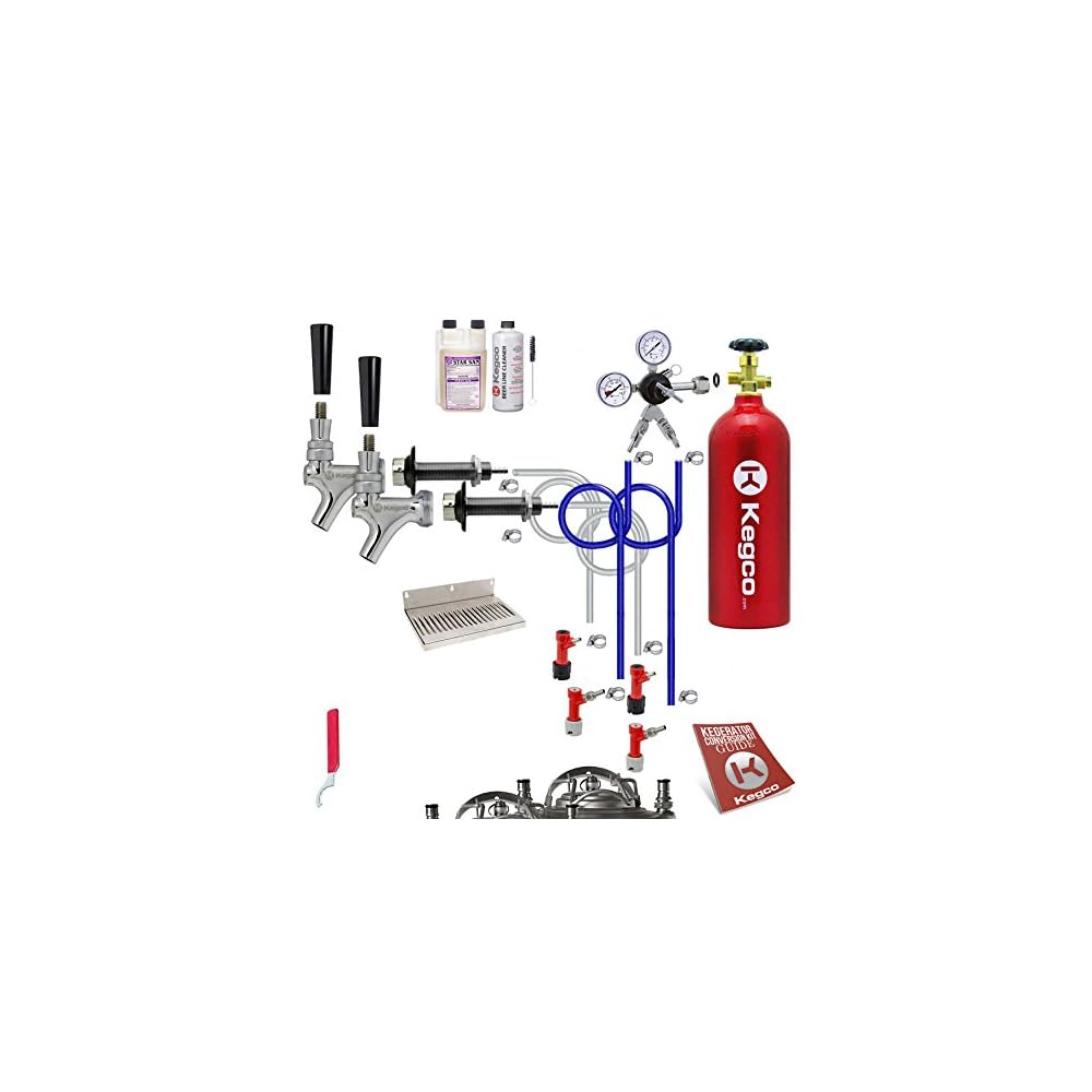 Buy Kegco EBUCK2PLCP5T Ultimate Door Mount 2 Keg Tap Kegerator