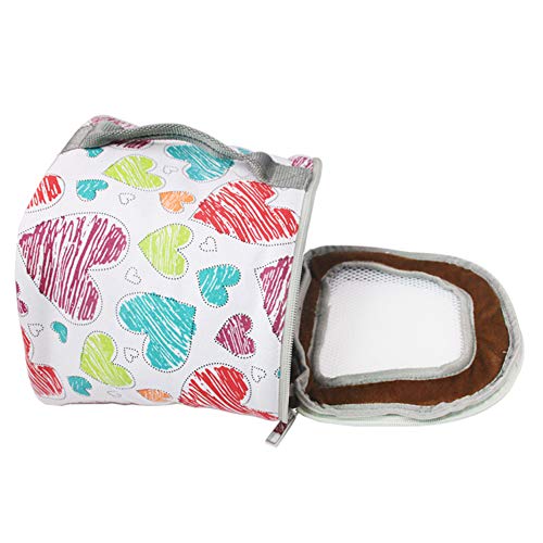 Adnikia Hamster Carrier Bag, Pet Carrier Bags for Hamster, Rat, Hedgehog, Rabbit, Sugar Glider, Chinchilla, Guinea Pig, Squirrel and Other Small Pets, Breathable Outdoor Portable Travel Carrier Bag