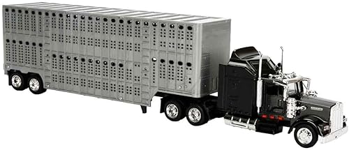 Miniatura 3 de 1/43 D/C Kenworth W900 Pot Belly - Remolque de ganado