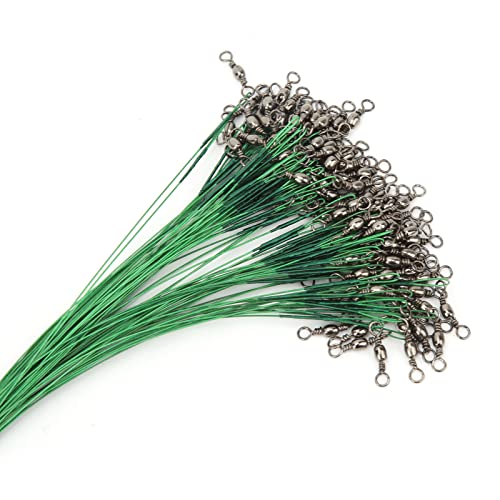 Set de 100 Líderes de Pesca de Acero 30cm miniatura 3