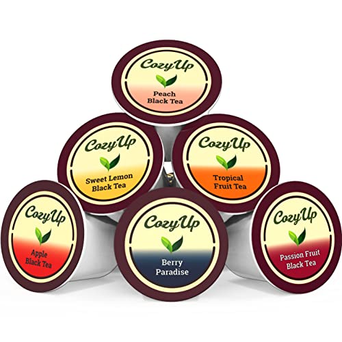 Cozyup Variety Fruit Tea Sampler Pack Pod Compatible With Keurig K-Cup Brewers, Multiple Flavors, 36-Count #TOP1