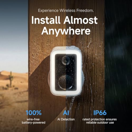 Image of VSTARCAM 2K Security Cameras Wireless Outdoor, No-Drill Magnetic & Adhesive Mount, Free Cloud & 128GB SD Storage, WiFi 6 2.4 /5G, Motion Alerts, 6-Month Battery, Color Night Vision, IP66,2-Way Talk