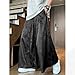 HZCX FASHION Mens Womens Baggy Wide Leg Palazzo Pant Dragon Satin Flowy Kung Fu Slacks Casual Trousers Lightweight Yoga Pants(Black,X-Large)