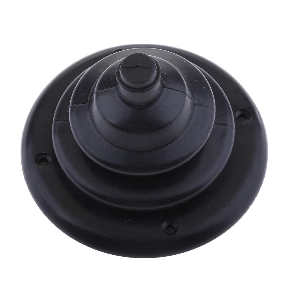 Gazechimp 4 Pouces 100mm Marine Rigging Direction Shift Câble De Botte Trou Shifter Couverture Soufflets De Protection pour Bateau Yacht Ship - Noir