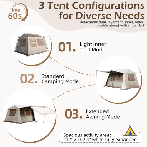 YOLENY 4 Person Blackout Tent
