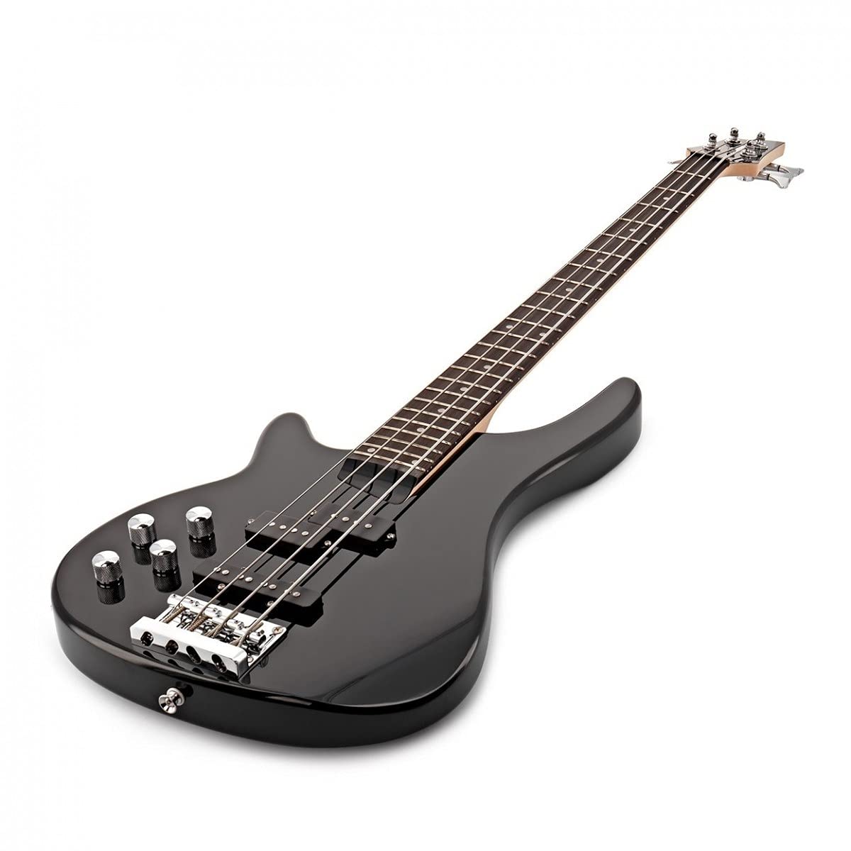 Gear4music Chicago Bassgitarre Set Linkshänder mit 15W Verstärker