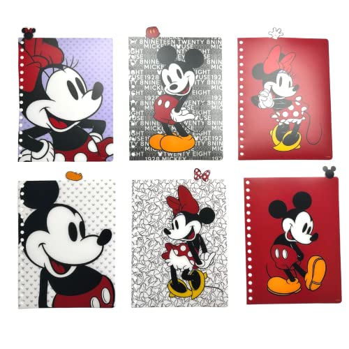 Disney Minnie and Mickey Mouse Journal Notebook, Spiral Bound, 144 Lined Pages, 8 x 7 inches, Red - Image 5