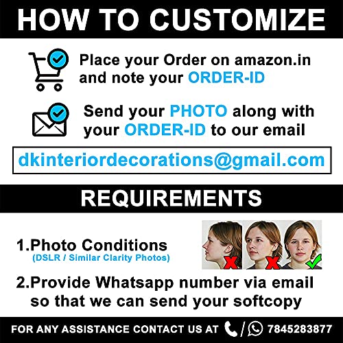 Image of DK Decors Personalized Anniversary Couple Caricature Fiber Plastic Photoframe Gifts for Your Lovable Soul (Size 8x10 Inch, Multicolor, DK005) (4x6 inch)