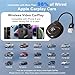 Anytrox Wireless Carplay Adapter Built in YouTube Net-Flix,Carplay Wireless for Wired Car Play to Wire-Less Support YouTube Net-Flix Tiktok Video Play,Easy Plug and Play_Golden