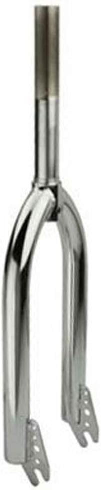 Alta Bicycle Chrome BMX Steel Forks, 1" Threaded, Multiple Sizes