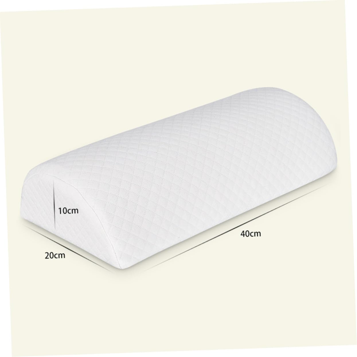 Almohada de Memoria Rodillas, Semicircular, Poliuretano Blanco