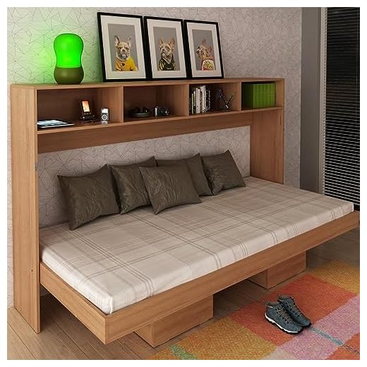 Cama Articulada Horizontal Solteiro Dormitório Tecnomobili Amendoa