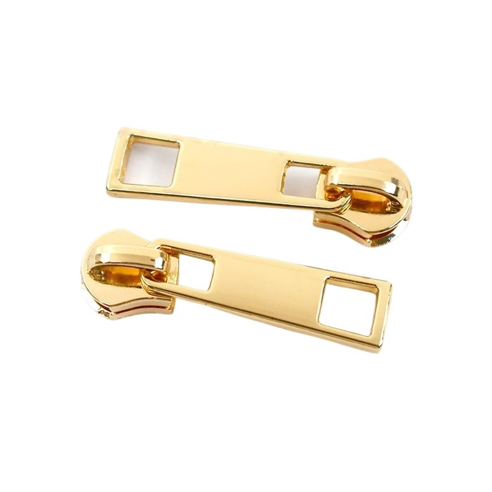 5Pcs 3# 5# 8# 15# Zipper Slider for Metal Zippers Bag Zip Puller Clothing Zips Head Repair Kits DIY Sewing Hardware Accessories(ZT139-LightGold-No5)