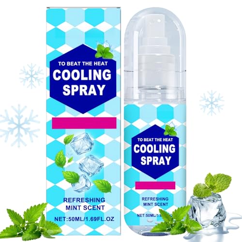 Cooling Mist Spray for Hot Weather Summer Cooling Spray for Face & Body Cooling Face Mist Cool & Comfortable Hydrating Face Mist & Refreshing Body Spray Keep Cool & Refreshing Feeling Aftersun Spray
