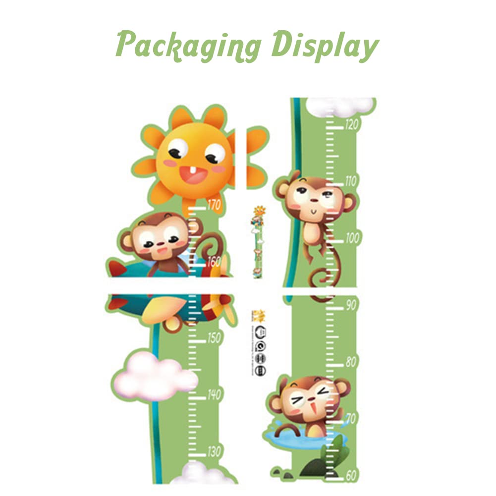 Surenhap Cartoon muursticker meetlat kind muursticker (tot 180 cm