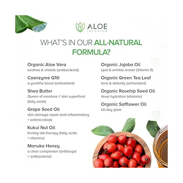 Aloe-Infusion-Body-and-Face-Moisturizer-Natural-Moisturizing-Cream-with-Organic-Aloe-Vera-Skin-Care-for-Dry-Skin-Anti-Wrinkle-Acne-Scars-Rosacea-Psoriasis-Eczema-Cream-Lotion-for-Men-Women Aloe Infusion Body and Face Moisturizer - Natural Moisturizing Cream with Organic Aloe Vera - Skin Care for Dry Skin, Anti Wrinkle, Acne Scars, Rosacea, Psoriasis Eczema Cream Lotion for Men and Women