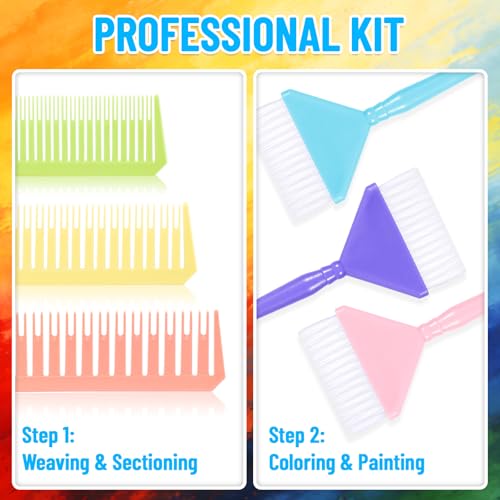 Set de 6 peines y pinceles para tinte de cabello miniatura 2