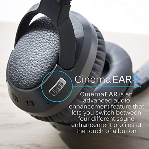 Image of MEE audio Matrix Cinema Bluetooth Wireless Over-Ear High Resolution Stereo Headphones with aptX Low Latency for Improved Lip Sync & CinemaEAR Audio Enhancement for Clearer Sound in Movies and TV Shows