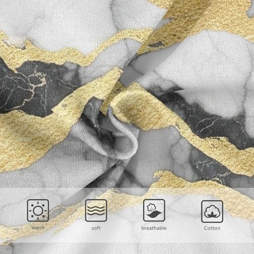 Girl Underwear, Black White Marble Toddler Panties, Cotton Girls Underwear, 2T–8 Years3