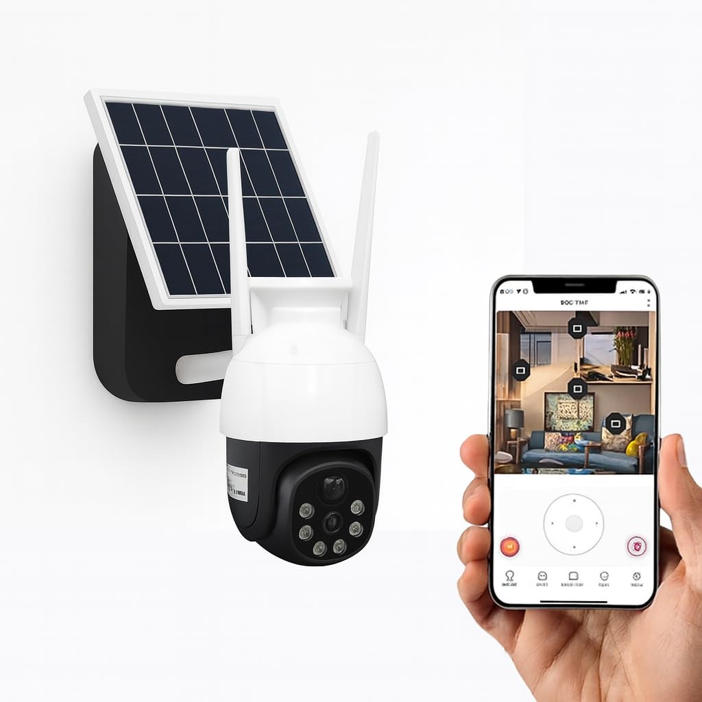 SC-05 4G LTE Solar Powered Security Camera, 360-Degree PTZ Outdoor Surveillance with Night Vision, Two-Way Audio, Motion Detection, Mobile App Control-image-25