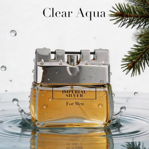 Image of AFLUXE Imperial Sliver Eau de Parfum for Men, Spicy Woody Oud Cologne with Citrus, Pink Pepper & Incense Notes, Long Lasting Masculine Fragrance, 3.4 Fl Oz (100ml)