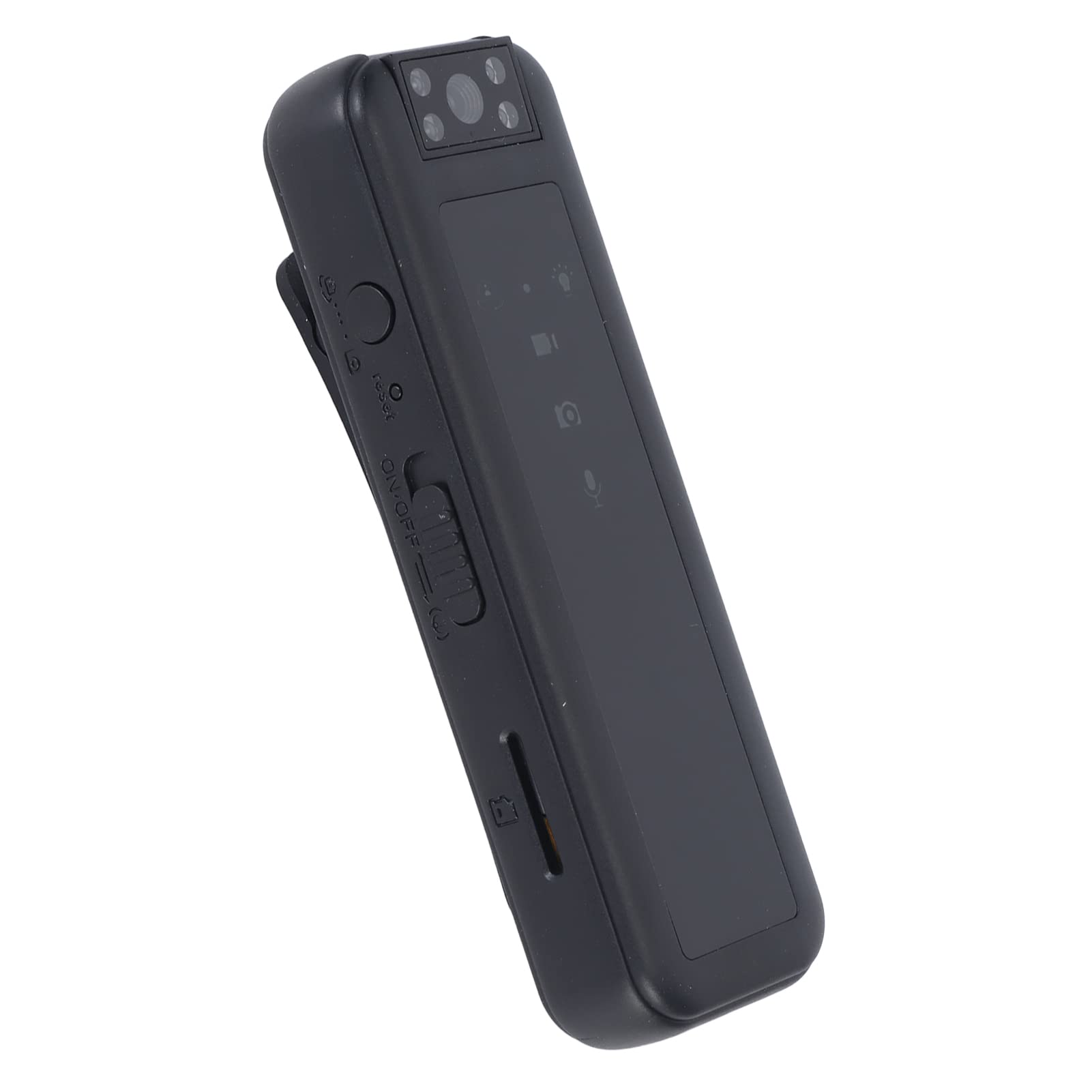 Mini Body Camera, Wearable Digital Voice Video Recorder with Clip, Portable Rotatable Lens, Large Capacity Storage, 600mAh Long Battery Life for Lecture Meetings