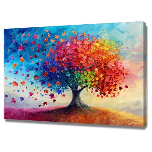 Poster mural arbres abstraits pour salon et chambre déco élégante 70x100cm