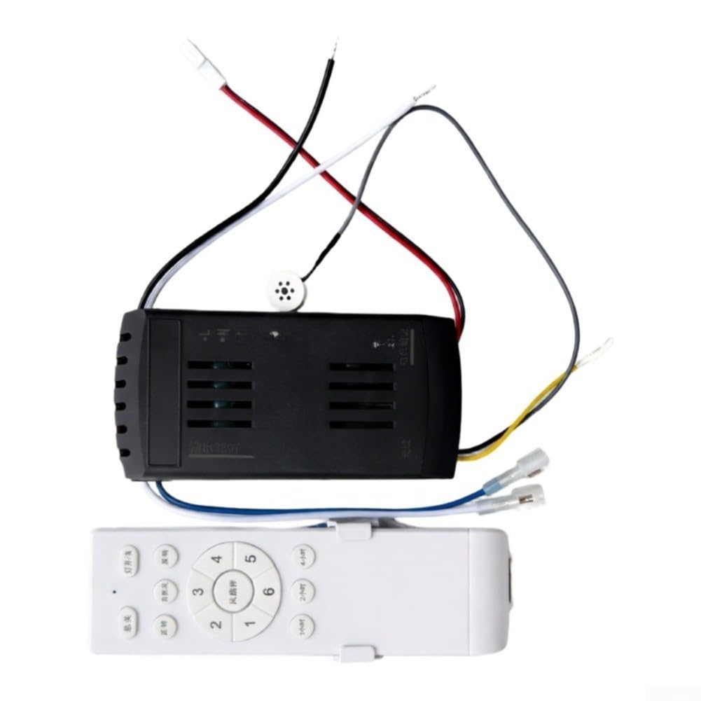 Ventilatore da soffitto telecomando 6 velocità DC 24V silenzioso ventilatore da soffitto kit di controllo 24V sicuro ventilatore da soffitto silenzioso ricevitore 6 livelli dimmerabile ventilatore DC