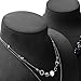 Friggqwe Fashion Enthusiasts Jewelry Display Bust, Black 3-Dimensional Necklace Mannequin Holder Stand for Retail Stores and Trade Shows Modern and Minimalist(21.5 * 11 * 31.5cm)