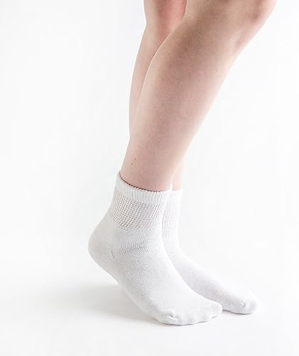 Doc Ortho Calcetines Diabéticos de ajuste holgado, 12 pares, 14 Crew
