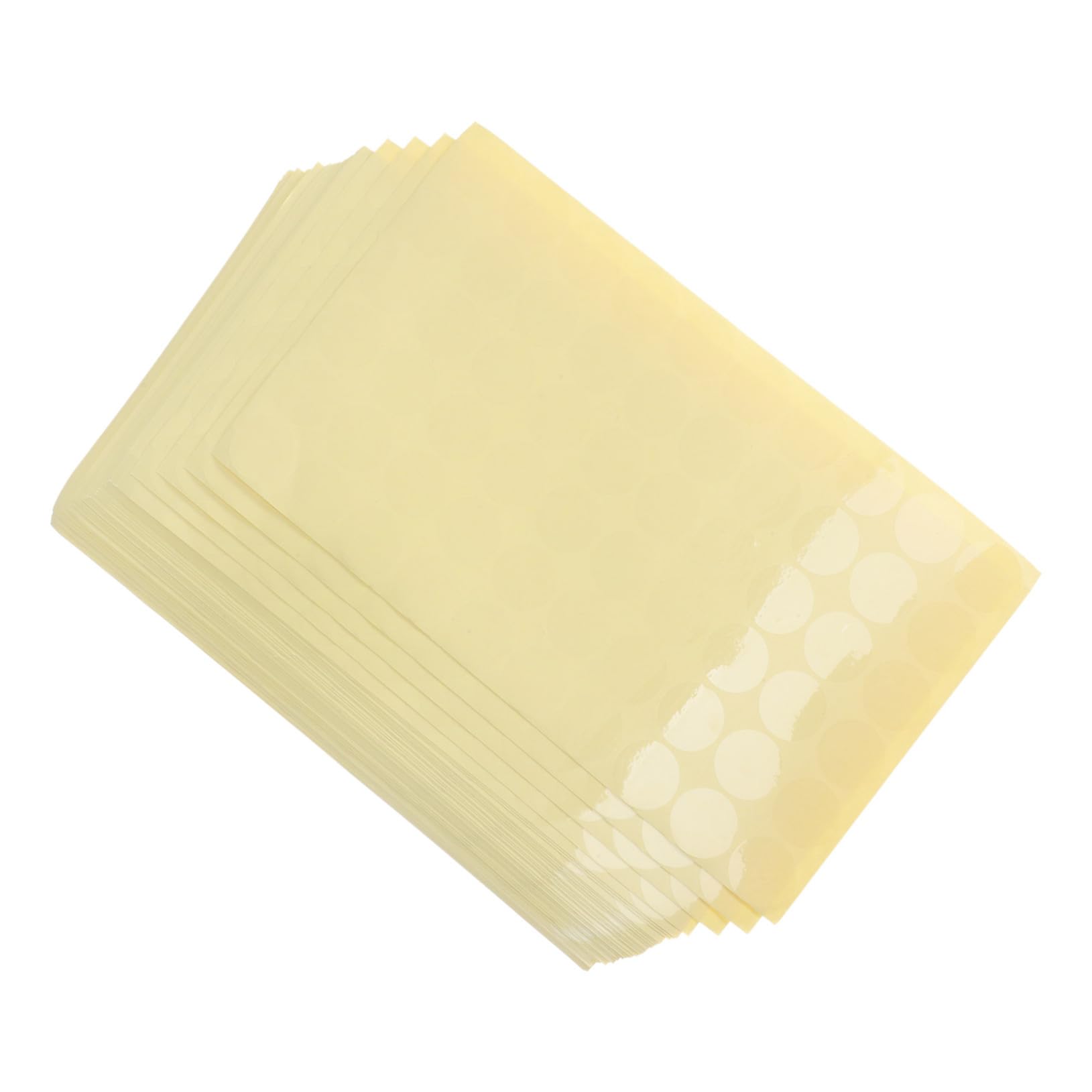 84 Fogli Etichette PVC Rotonde Trasparenti Adesive Stickers Sigillanti per Buste Alimentari Cosmetici e Regali Mil Spessore Compatto per Confezioni Piccole