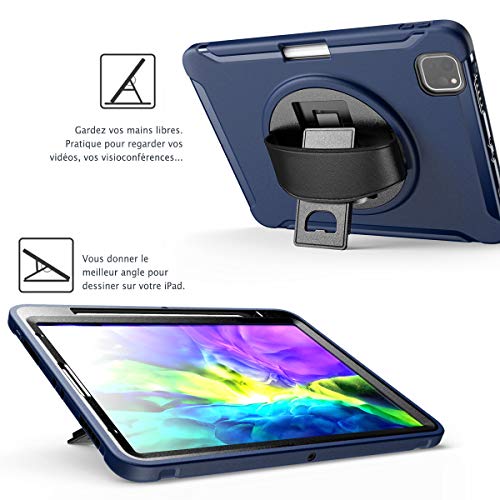 Karylax, iPad Pro 12.9" (6th/5th/4th/3rd Generation, 2022/2021/2020/2018), Screen Protector Included, Heavy Duty Case, Stand - Image 2