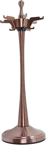 Soporte para utensilios de cocina con 12 ganchos, organizador de almacenamiento giratorio de acero inoxidable para encimera, estante de