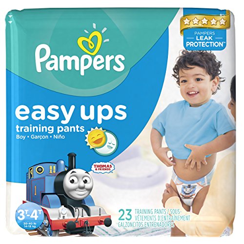 Pampers Easy Ups Training Pants Boys 3T/4T (Size 5), 23 Count (Old Version)