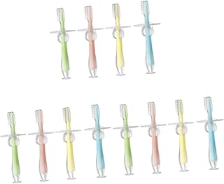 TOYANDONA 12 Pçs Escova De Dentes Da Criança Escova De Dentes De Sucção Escova De Dentes De Silicone Escova De Dentes Infantis Escova De Dentes Limpa Escova De Dentes Da Criança Mordedor