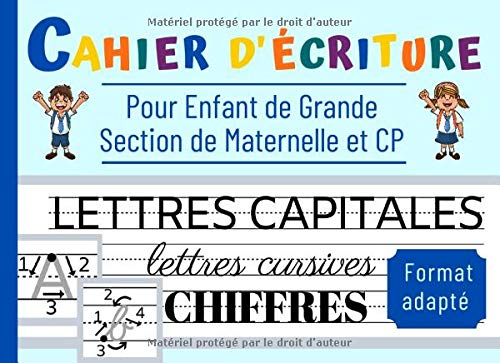 Buy Cahier d'écriture: pour Enfant de Grande Section de Maternelle et