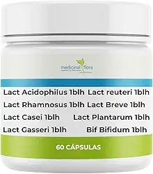 Mix Pool Probióticos Turbinado Mais Completo 8 Cepas Lactobacillus - 60 Cápsulas