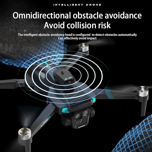 Drone For Adult,4.5" Screen,5G Remote Controller With Camera,6K HD Camera FPV Live Video,Altitude Hold Gesture Selfie One Key Take Off Landing 3D Flips Waypoint Fly Drone (3 Batteries) - Image 6