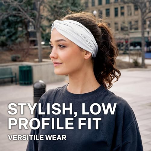 Image of COLD FACTOR Cooling Headband for Women and Men - UPF 50+ Advanced Evaporative Comfort, Instant Cooling Sweatband for Outdoor Sports, Fitness, Yoga, Hiking, Running, and Workout