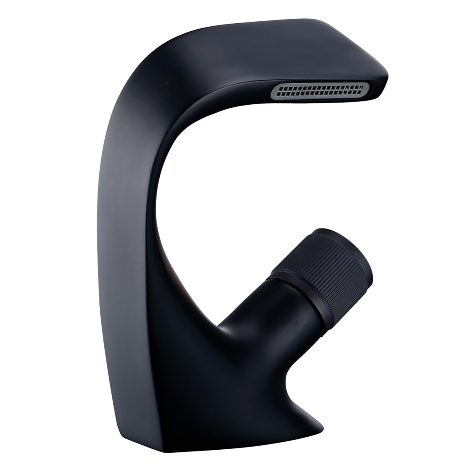 Robinet de lavabo noir mat mitigeur eau chaude et froide pour rénovation vasque
